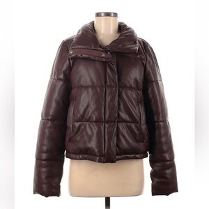 Abercrombie Vegan leather coat